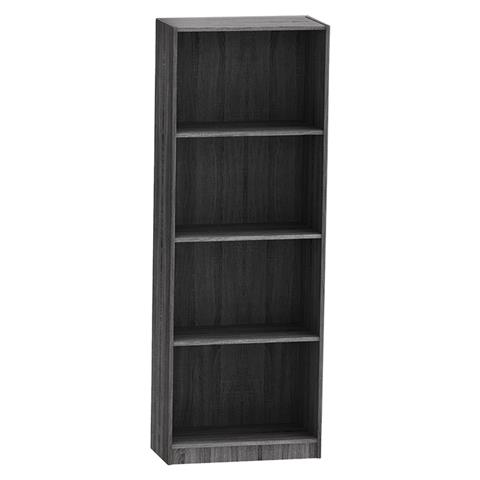 Bookcase Presley pakoworld grey-wenge 60x30x167cm