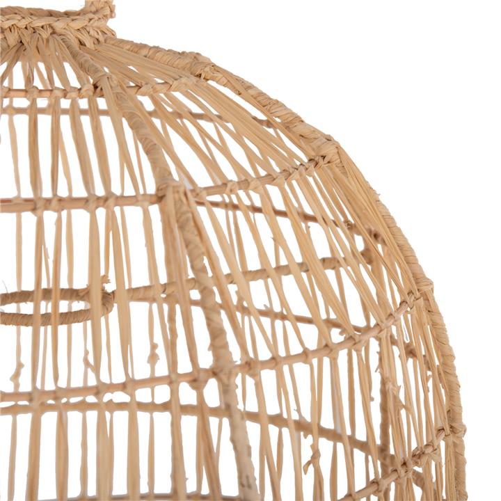 CEILING PENDANT LAMP HM7890 PALM LEAF FIBERS IN NATURAL COLOR Φ35x43Hcm.