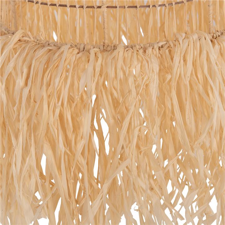 CEILING PENDANT LAMP HM7890 PALM LEAF FIBERS IN NATURAL COLOR Φ35x43Hcm.