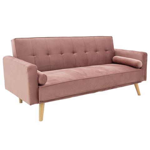 3 seater sofa-bed Success pakoworld velvet rotten apple 190x80x84 cm