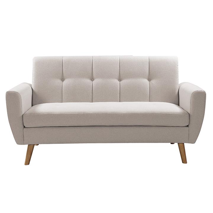 2 seater sofa Decency pakoworld fabric beige 149x75x86 cm