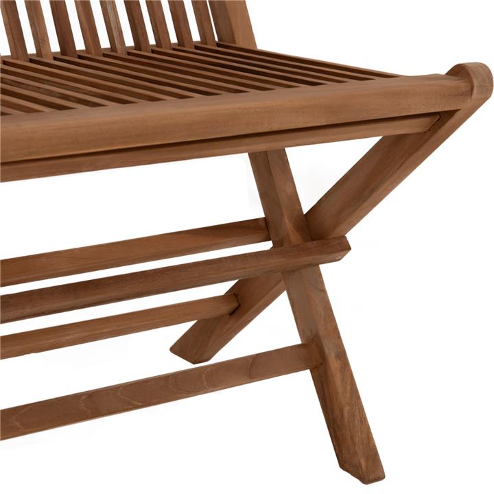 BENCH KENDALL HM9541 FOLDABLE MADE OF TEAK WOOD IN NATURAL COLOR 120x62x89Hcm.