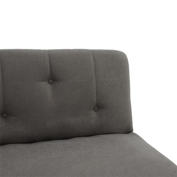 2 seater sofa-bed Breathe pakoworld fabric anthracite 167x77x73 cm