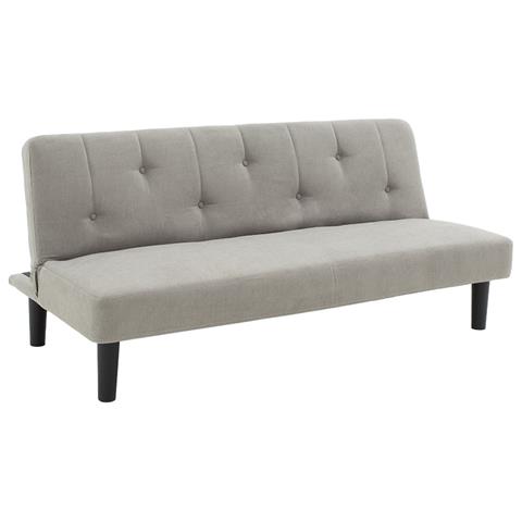 2 seater sofa-bed Breathe pakoworld fabric grey 167x77x73 cm