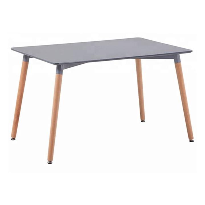 Dining Table Minimal HM008.10, legs BEECH, Grey mdf, 120x80x73