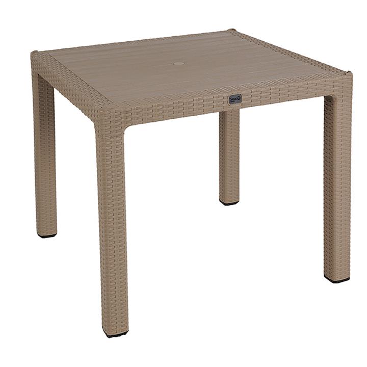 Garden dining set Explore-Confident pakoworld set 5pieces PP cappuccino 90x90x73,5cm