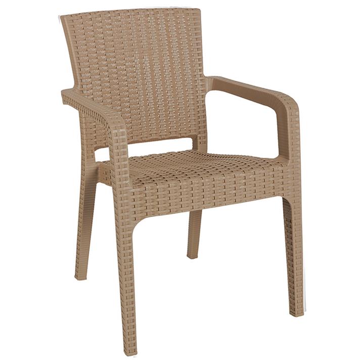 Garden dining set Explore-Halcyon pakoworld set 5pieces PP cappuccino 90x90x73,5cm