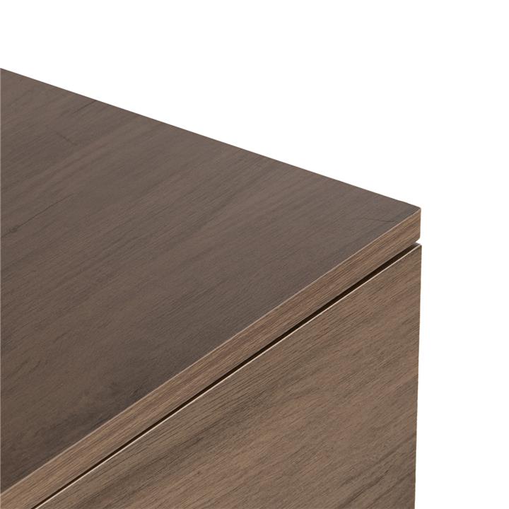 CHEST OF DRAWERS HM8995.05 5-DRAWER -MELAMINE IN WALNUT 80Χ40Χ100Hcm.