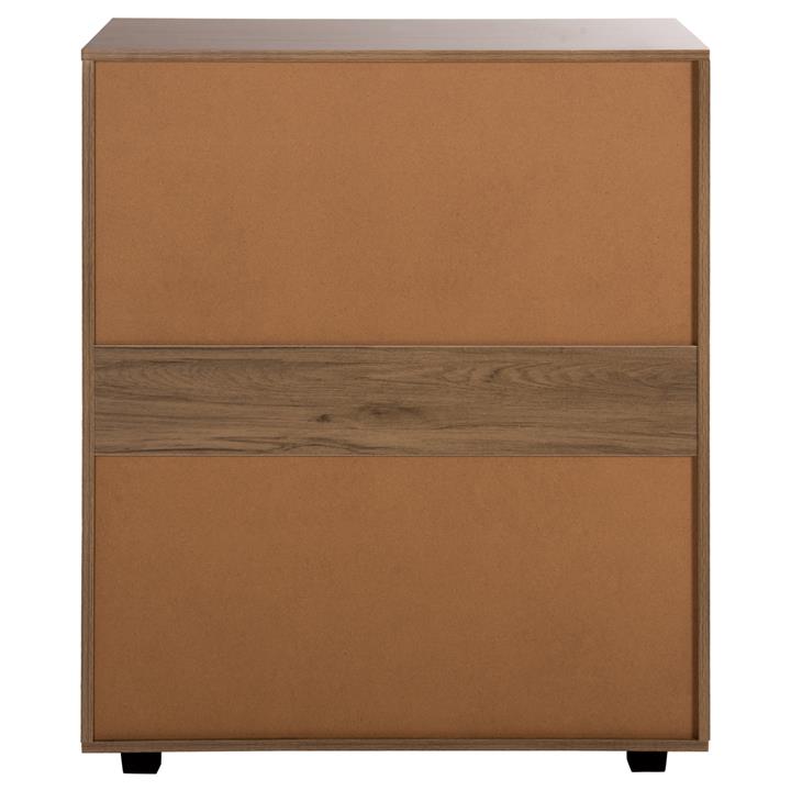 CHEST OF DRAWERS HM8995.05 5-DRAWER -MELAMINE IN WALNUT 80Χ40Χ100Hcm.