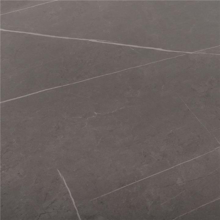 DINING TABLE HM8588.01 SINTERED STONE TABLETOP IN GREY MARBLE LOOK-BLACK METAL LEGS 160x90x76Hcm.
