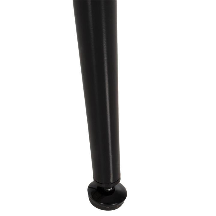 DINING TABLE HM9588.02 SINTERED STONE WHITE MARBLE LOOK-BLACK METAL LEGS 160x80x76Hcm.