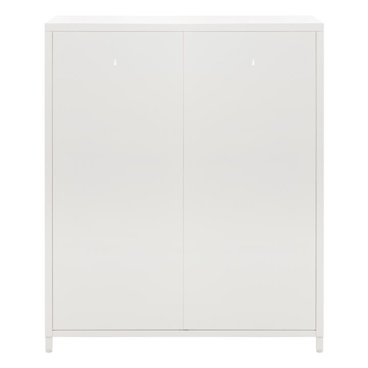 ΜΕΤΑΛΛΙΚΟ ΝΤΟΥΛΑΠΙ ΒΙΤΡΙΝΑ CARIL HM9571.02 ΛΕΥΚΟ 80x37-40x102Yεκ.