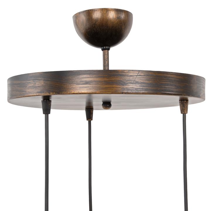 CEILING PENDANT 3-LIGHT HM7948.05 BEIGE-BRONZE Φ30x70Hcm.