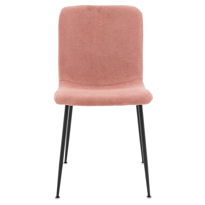 Chair Gratify pakoworld fabric boucle rotten apple-black metal legs