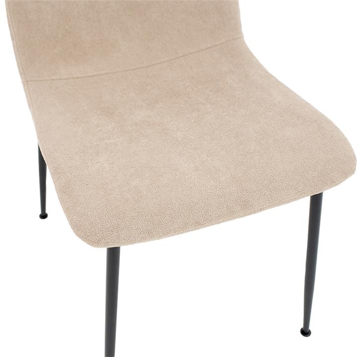 Gratify pakoworld chair fabric bouclé ecru-leg black