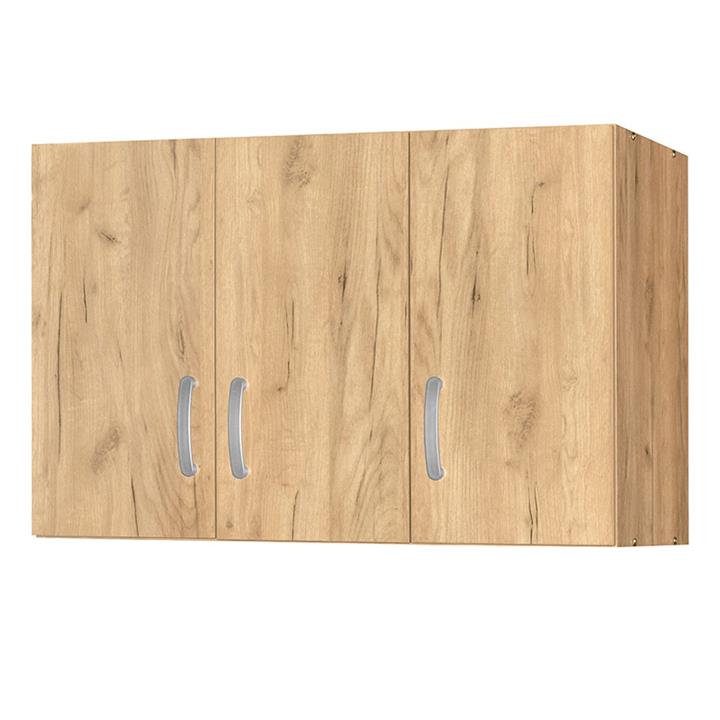 3 door wardrope and cabinet Zelia pakoworld natural 90x42x180cm