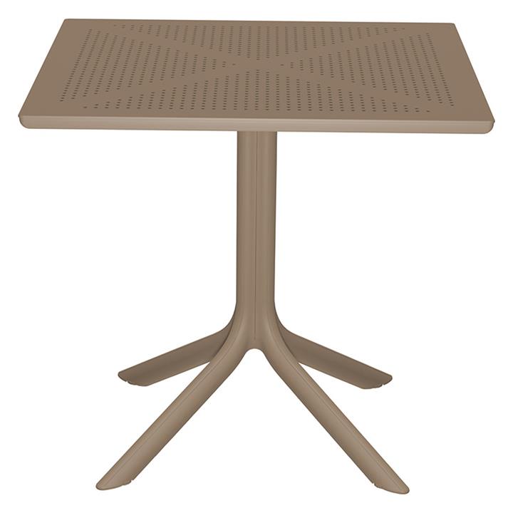 Garden dining set Groovy-Confident pakoworld set 3pieces PP cappuccino 80x80x74,5cm