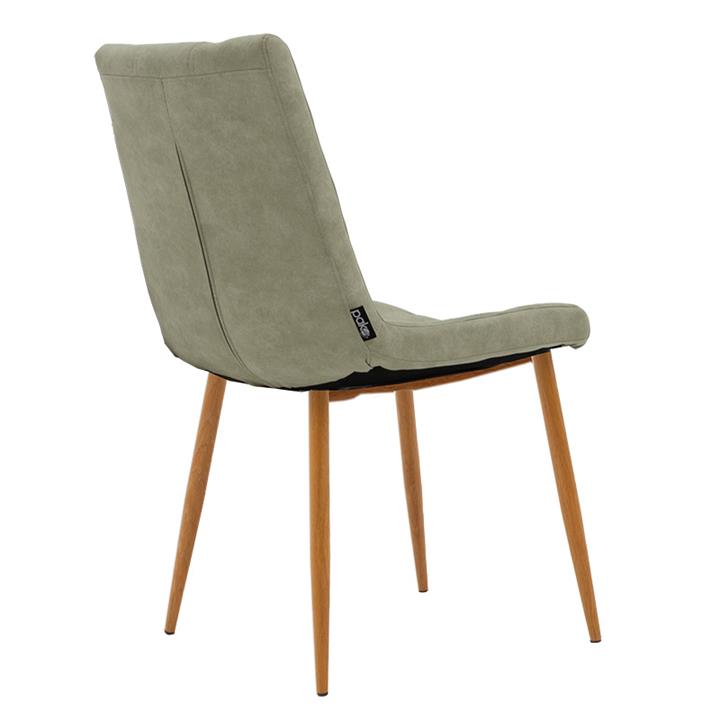 Chair Nola pakoworld fabric gray antique-natural leg