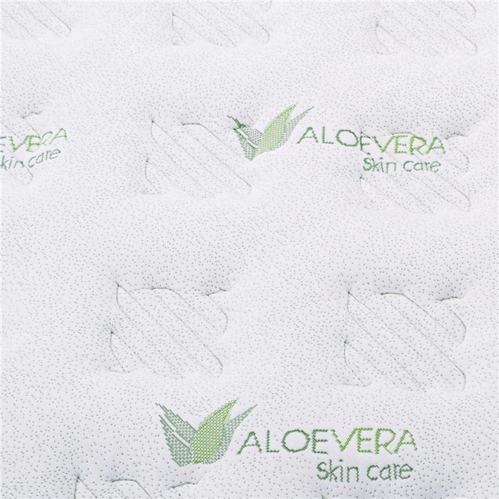 MATTRESS CONTINUOUS SPRING WITH MATTRESS PAD ALOE VERA 140X200 HM372.13 SINGLE SIDE