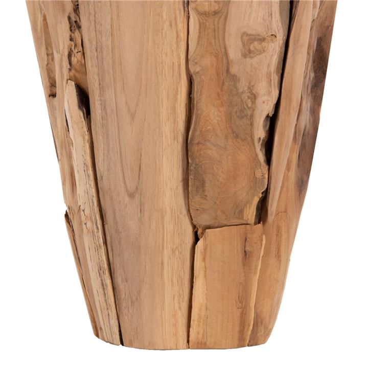 DECORATIVE VASE HM7918 RECYCLED PIECES OF TEAK WOOD IN NATURAL COLOR Φ20x40Hcm.