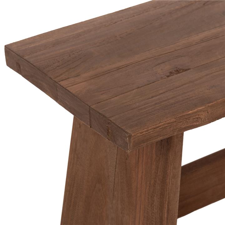 SIDE TABLE/STOOL HM7901 MIXED WOOD IN NATURAL COLOR 40x25x29,5Hcm.
