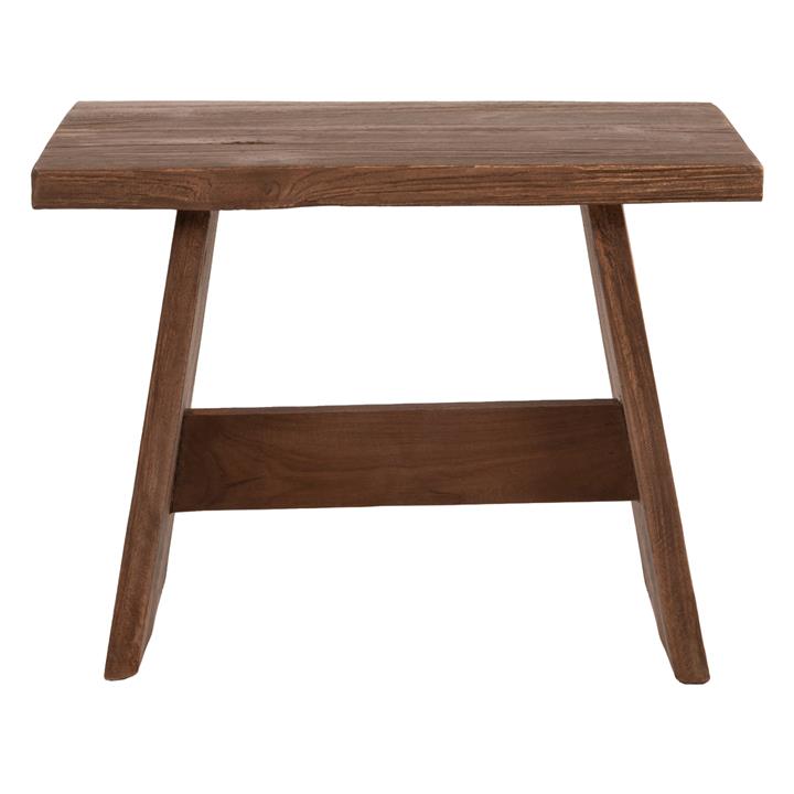 SIDE TABLE/STOOL HM7901 MIXED WOOD IN NATURAL COLOR 40x25x29,5Hcm.