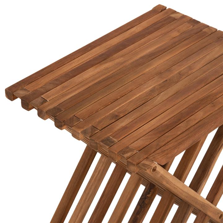 SIDE TABLE HM7896 FOLDABLE MADE OF TEAK WOOD IN NATURAL COLOR 40x33x45Hcm.