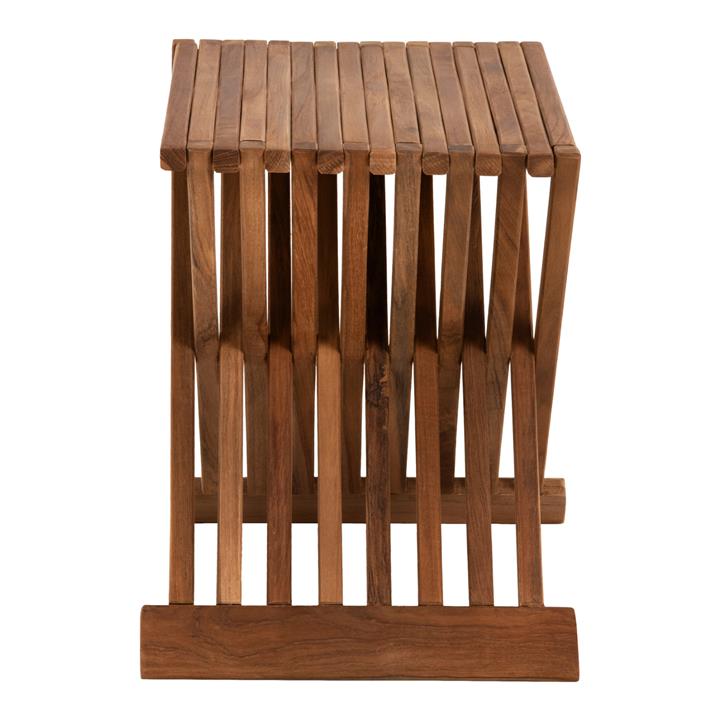 SIDE TABLE HM7896 FOLDABLE MADE OF TEAK WOOD IN NATURAL COLOR 40x33x45Hcm.