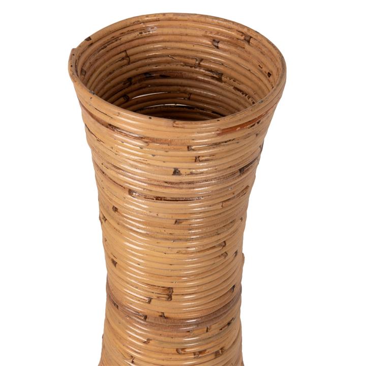 DECORATIVE FLOOR VASE HM7852 RATTAN IN NATURAL COLOR Φ30x100Hcm.