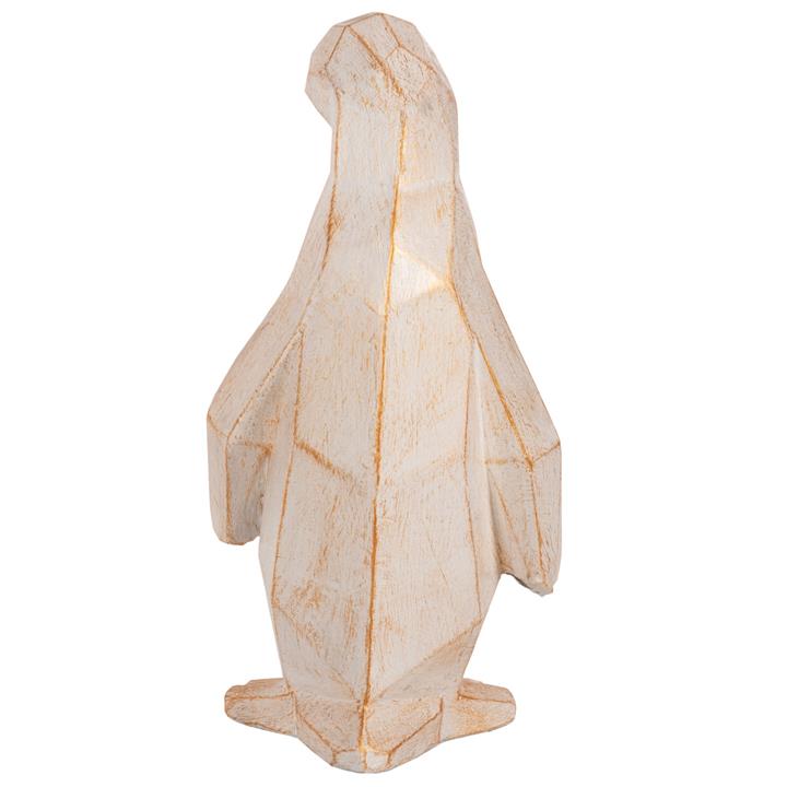 FLOOR DECORATION HM7915 GRC IN WHITE PATINA COLOR WITH GOLD DETAILS 30x20x60Hcm.