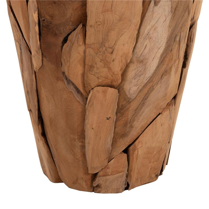 DECORATIVE VASE HM7919 RECYCLED PIECES OF TEAK WOOD IN NATURAL COLOR Φ30x60Hcm.