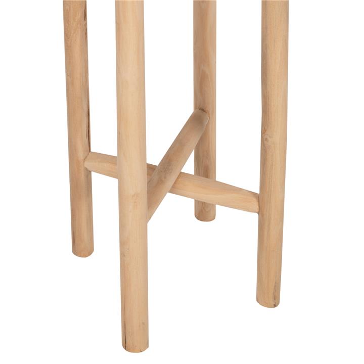 FLOWER PEDESTAL HM7935 TEAK WOOD IN NATURAL COLOR Φ30x75,5Hcm.