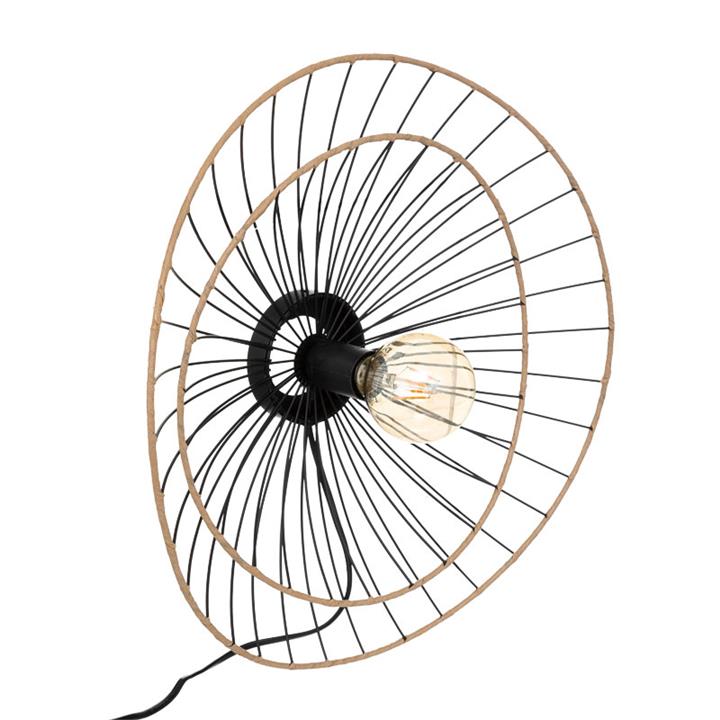 Alara pakoworld E27 40W golden-black wall lamp D45x11cm