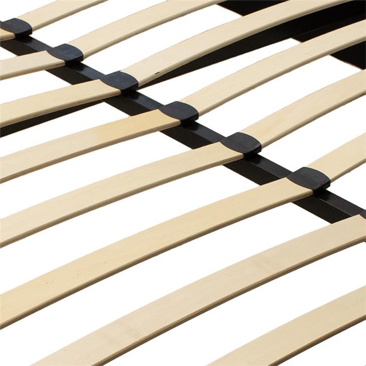 Double bed Norse pakoworld with storage in beige fabric 160x200cm