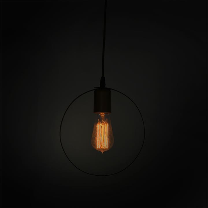 Ceiling lamp Florian pakoworld E27 black-gold D23x66cm