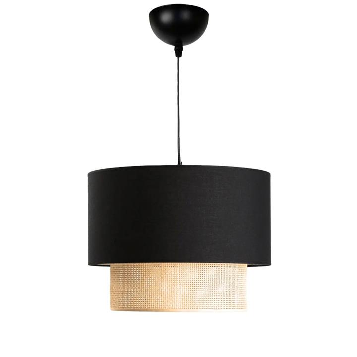 Ceiling light Fersa pakoworld black-natural D30x70cm