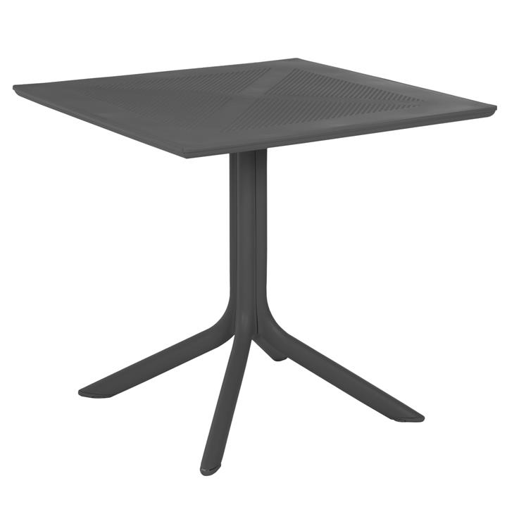 OUTDOOR POLYPROPYLENE SQUARE TABLE HM5930.20 GREY 80x80x75Hcm.