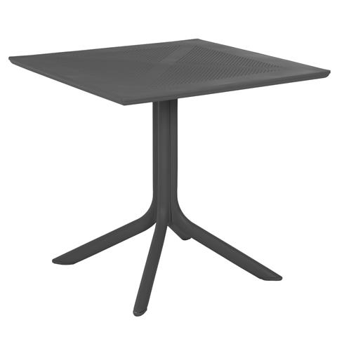 OUTDOOR POLYPROPYLENE SQUARE TABLE HM5930.20 GREY 80x80x75Hcm.