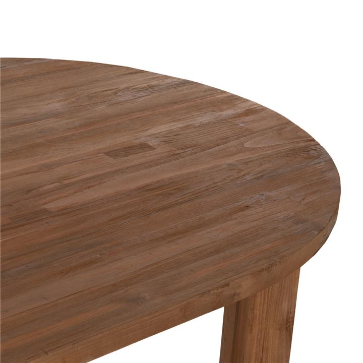 DINING TABLE KUTAI HM9640 RECYCLED TEAK WOOD IN NATURAL COLOR 200x90x75Ηcm.