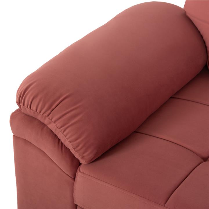 SOFABED RIGHT CORNER JADE HM3144.03R DUSTY PINK VELVET 250x80-180x73-88Hcm.