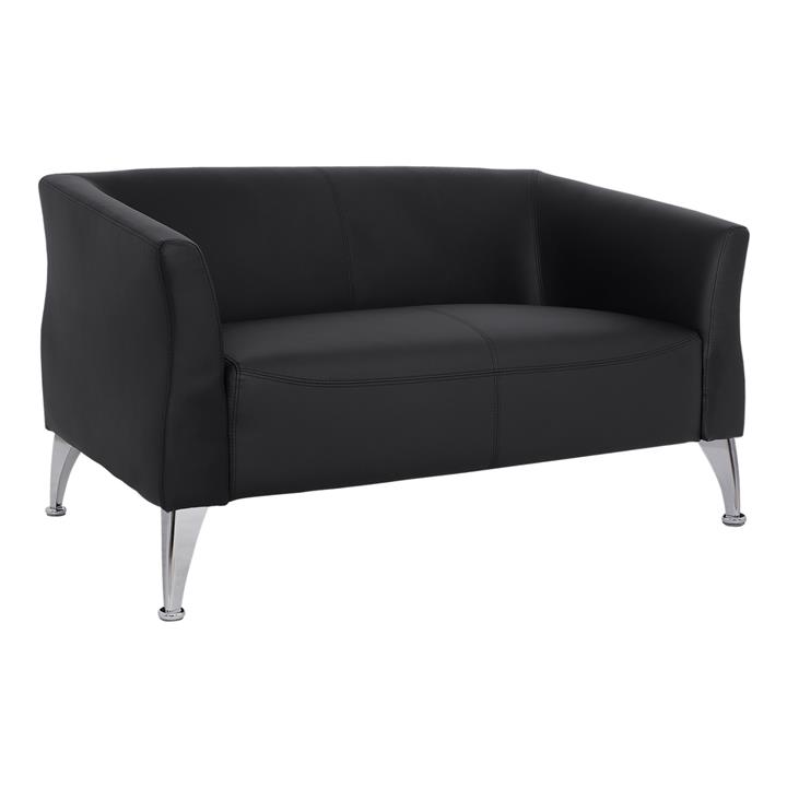 Sofa 2 seater Kiana HM3122.21 Black PU 130x75x71 cm