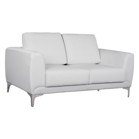 Sofa 2 seater Kenzie HM3121.22 with White PU 142x81x81 cm