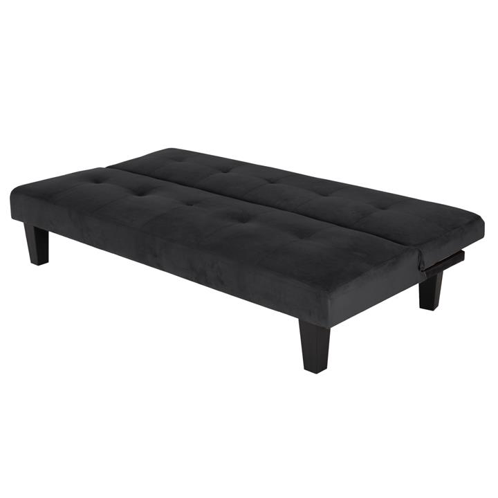 ΚΑΝΑΠΕΣ ΚΡΕΒΑΤΙ ODESSA HM3000.14 ΜΑΥΡΟ ΒΕΛΟΥΔΟ 180x83x75Y εκ.
