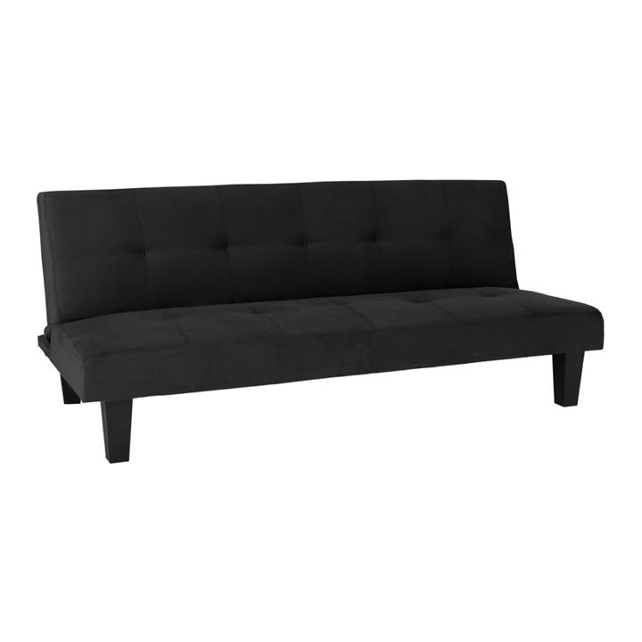 ΚΑΝΑΠΕΣ ΚΡΕΒΑΤΙ ODESSA HM3000.14 ΜΑΥΡΟ ΒΕΛΟΥΔΟ 180x83x75Y εκ.