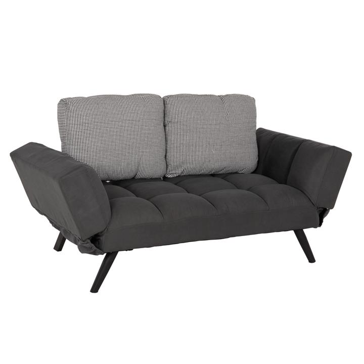 Sofa 3 Seater HM3169.01 GREY with Pillows 165-190x75x89Η cm