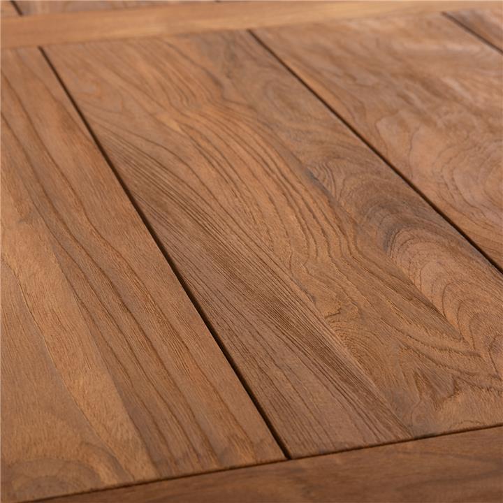 OUTDOOR CROSS LEG DINING TABLE HM5964 RECYCLED TEAK WOOD IN NATURAL COLOR 240x100x75Hcm.