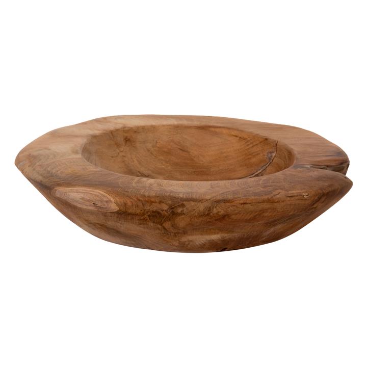TABLE DECOR BOWL HM9627 TEAK WOOD Φ29x6Hcm.