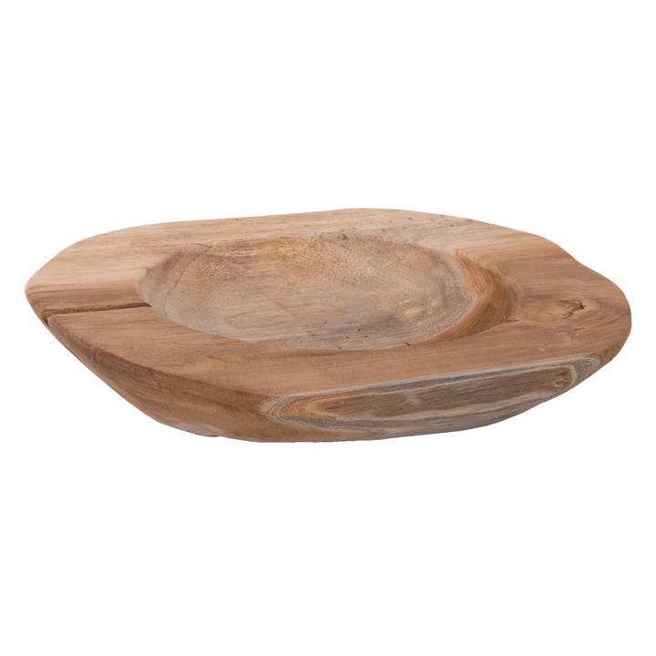 TABLE DECOR BOWL HM9628 TEAK WOOD Φ39x6.5Hcm.