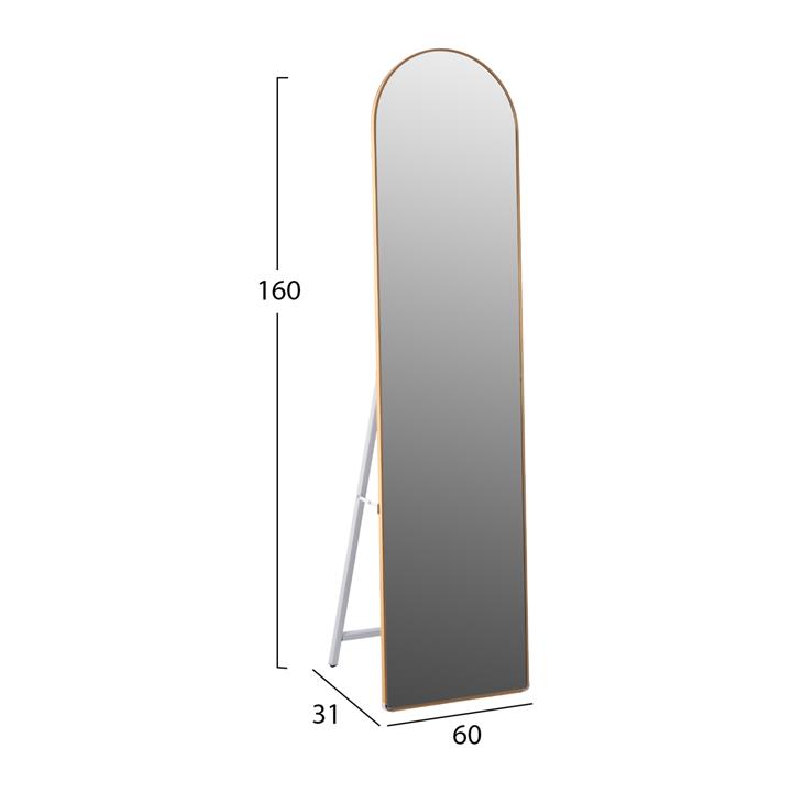 FLOOR STANDING MIRROR JOELY HM9578.30 ALUMINUM FRAME IN GOLD COLOR 60x31x160Hcm.