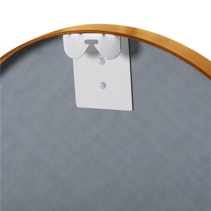 WALL MIRROR ROUND HM9582.30 ALUMINUM FRAME IN GOLD Φ50x3 cm.